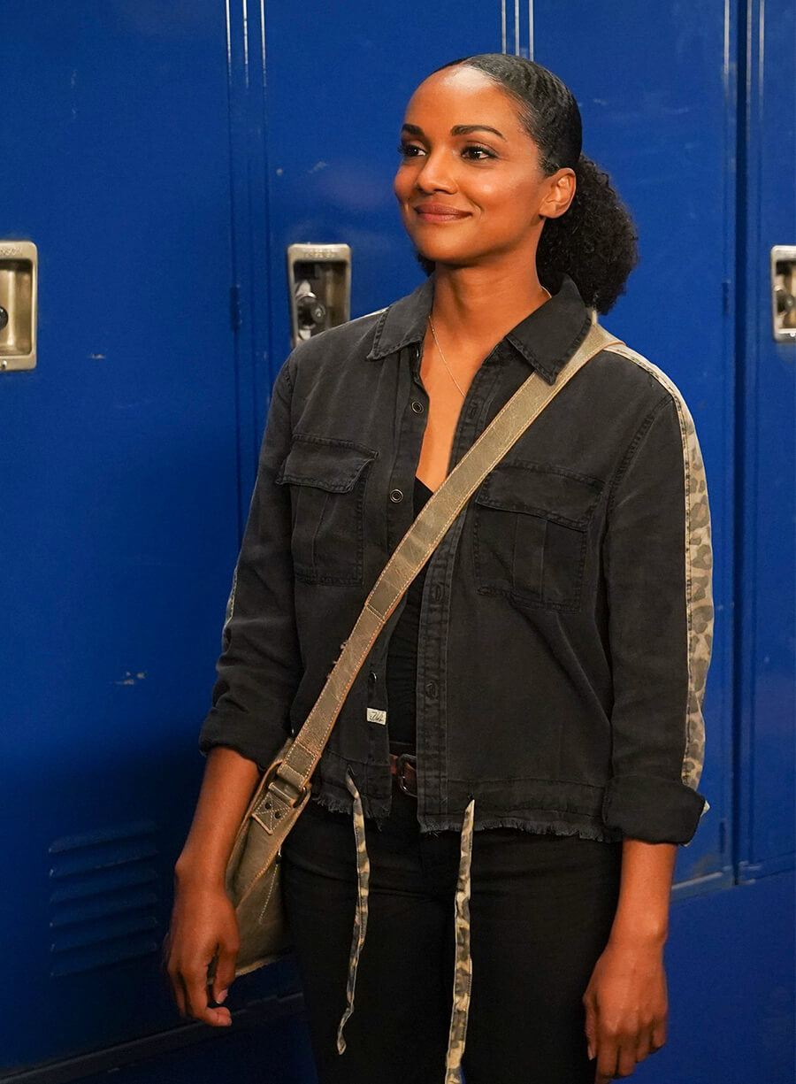 Mekia Cox The Rookie Nyla Harper black Shacket