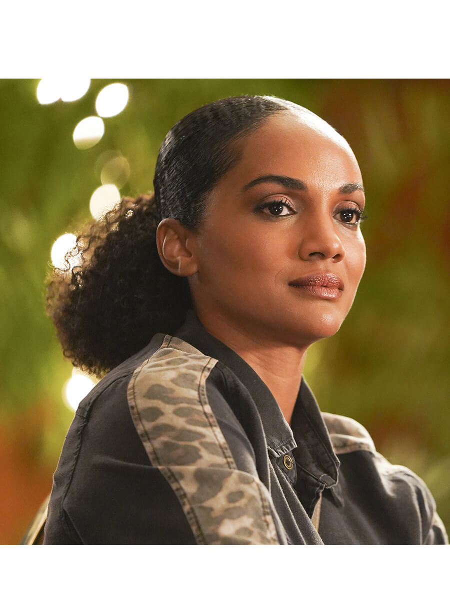 Mekia Cox The Rookie Nyla Harper black Shacket