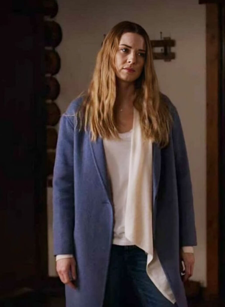 Melinda Monroe Virgin River Blue Wool Coat 