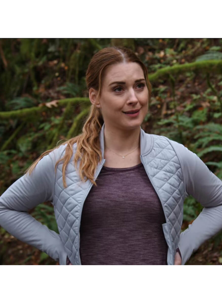 Melinda Monroe Virgin River Grey Quilted Jacket