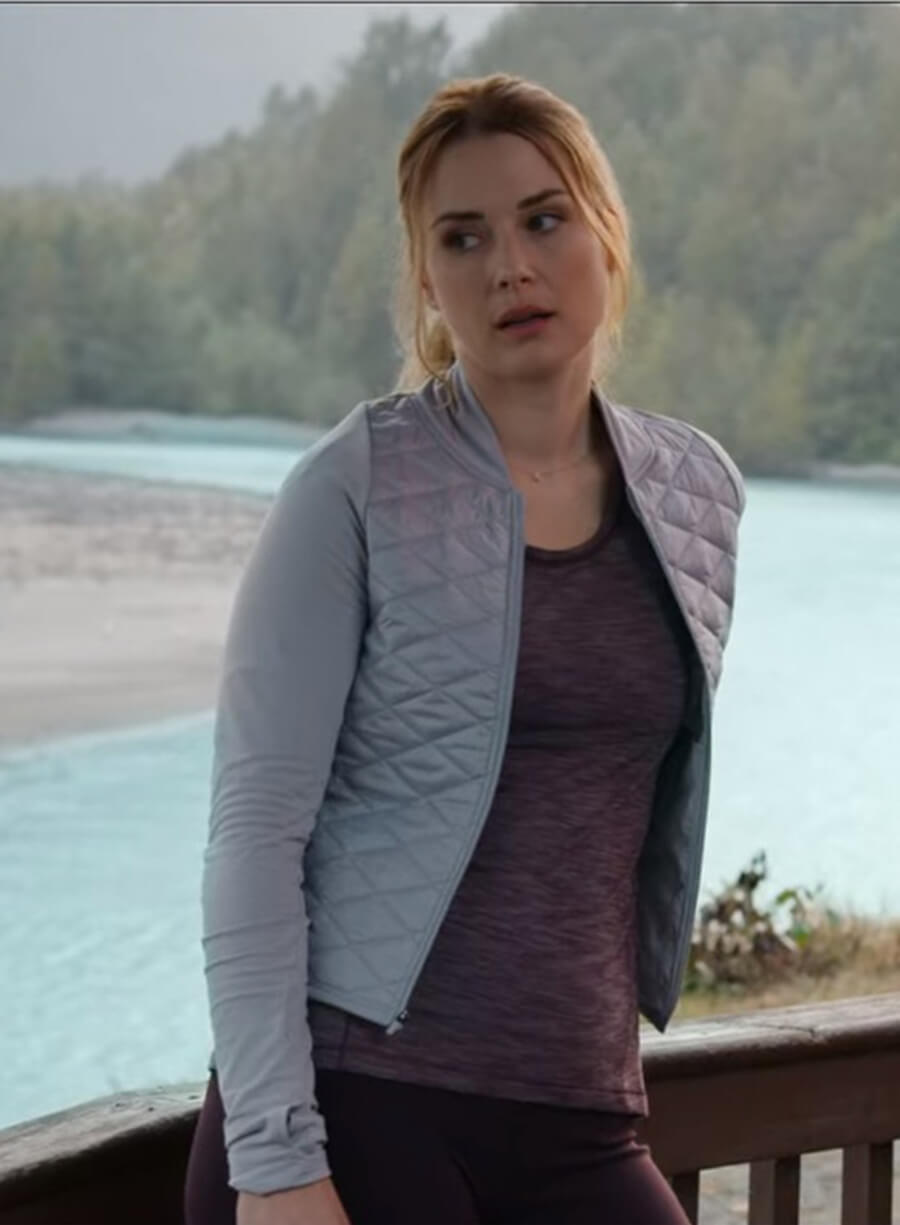 Melinda Monroe Virgin River Grey Quilted Jacket