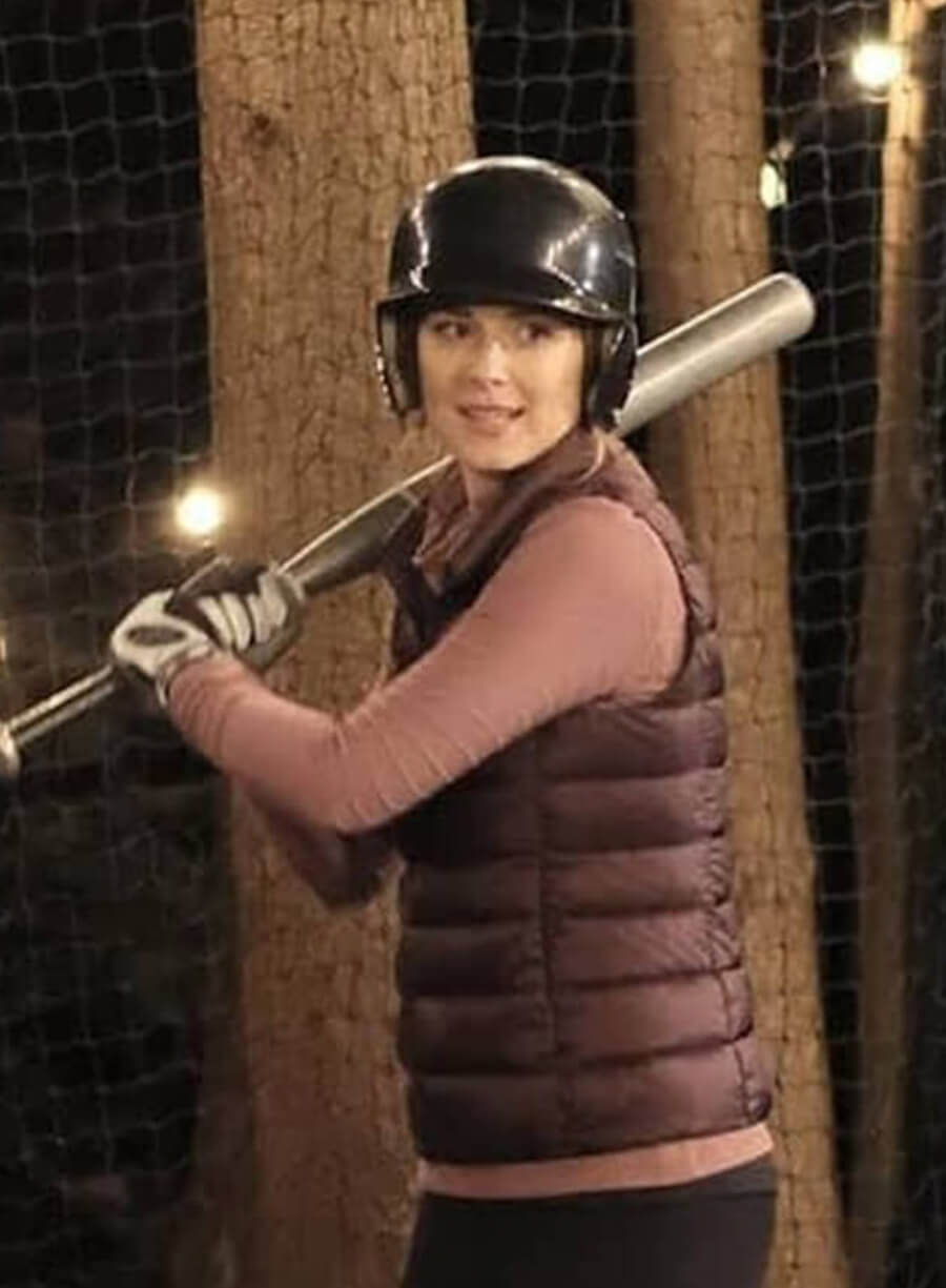 Melinda Monroe Virgin River Maroon Puffer Vest