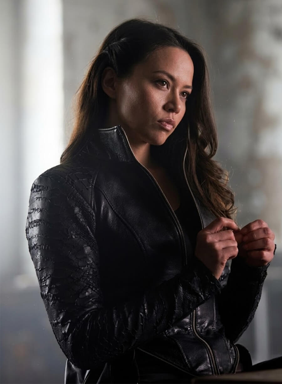 Melissa O'Neil Dark Matter S02 Portia Lin Leather Jacket