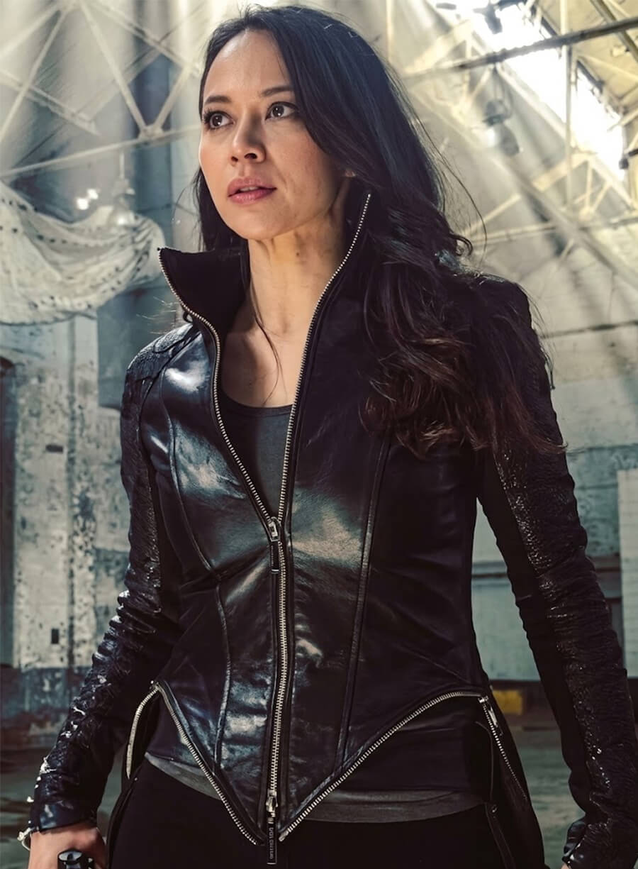 Melissa O'Neil Dark Matter S02 Portia Lin Leather Jacket