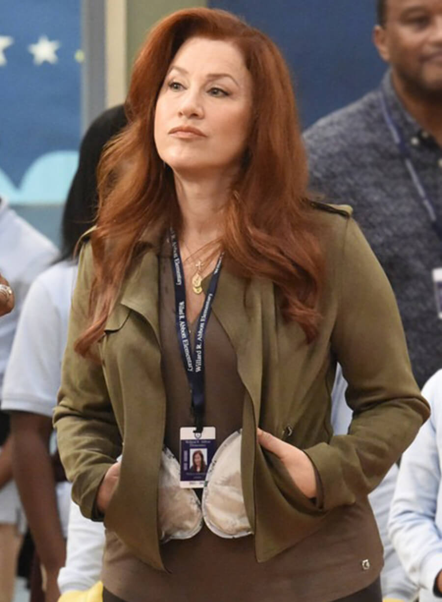 Melissa Schemmenti Abbott Elementary Green Cropped Jacket