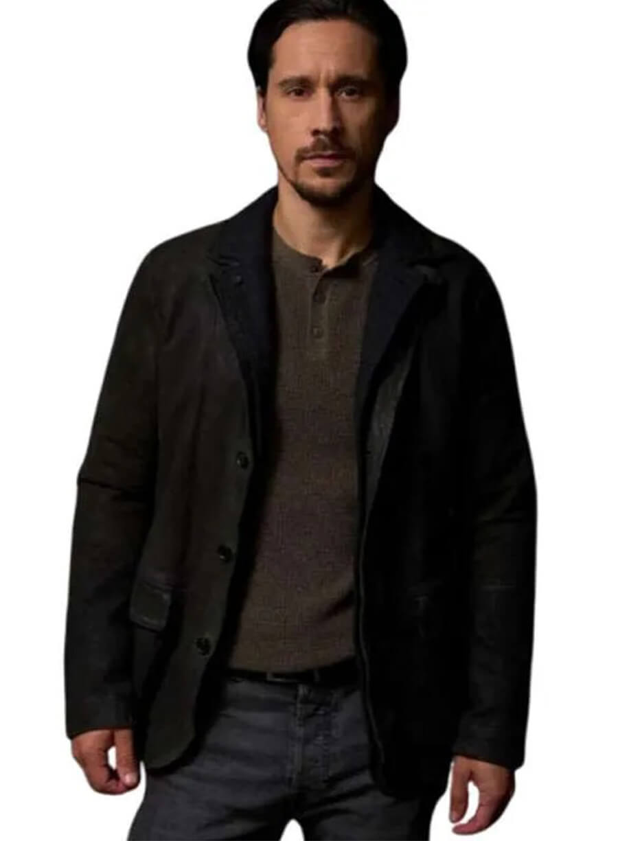 Memory of a Killer 2026 Peter Gadiot Dave Suede Jacket