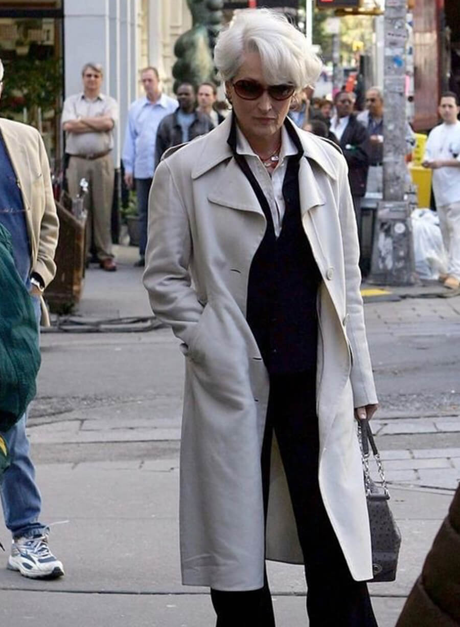 Meryl Streep The Devil Wears Prada 2006 Miranda Priestly White Coat