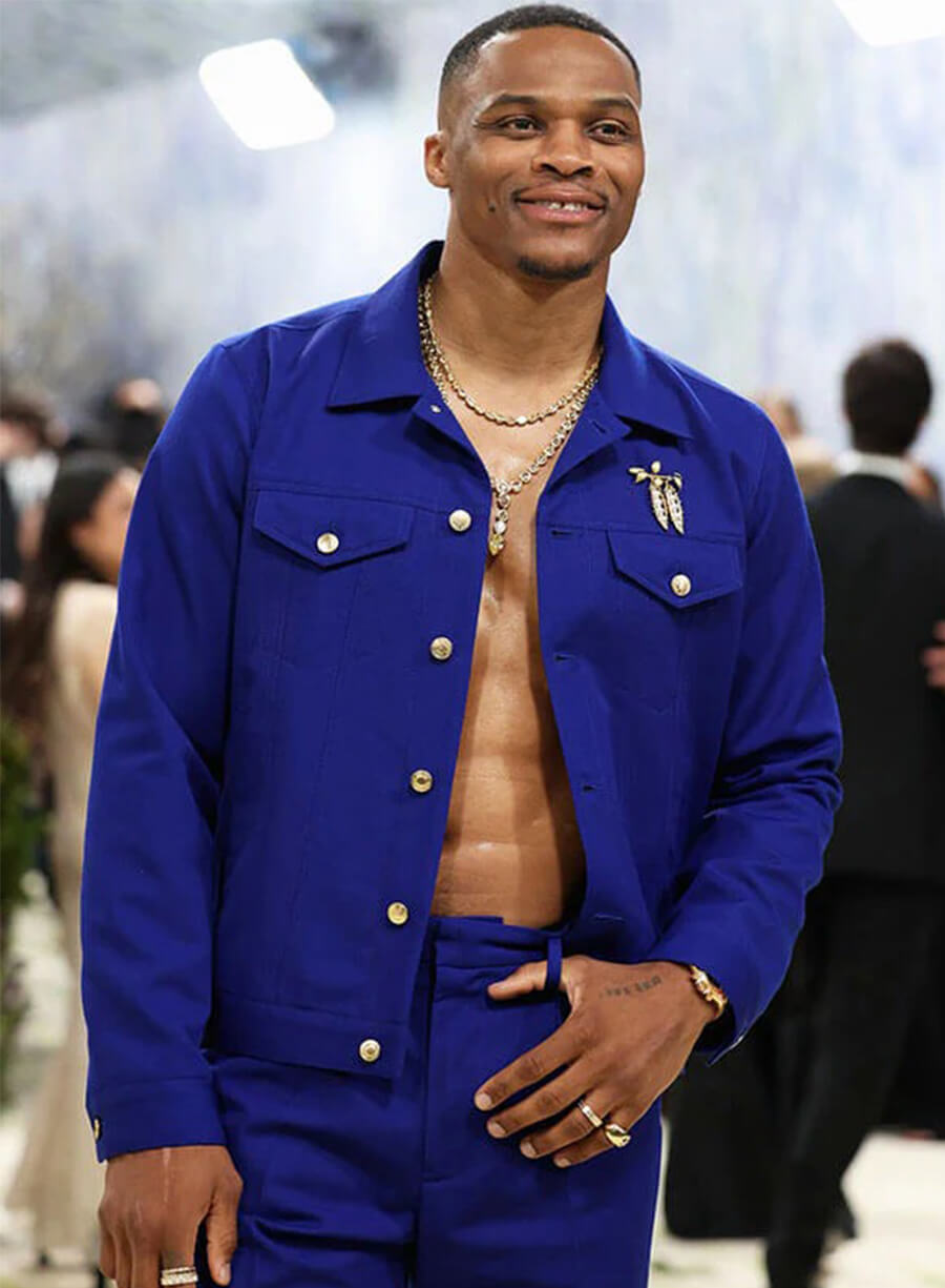 Met Gala 2026 Russell Westbrook Blue Jacket