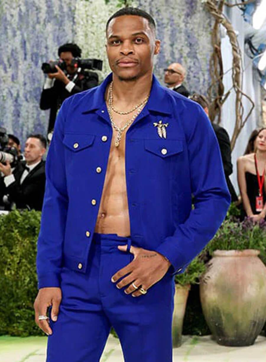 Met Gala 2026 Russell Westbrook Blue Jacket