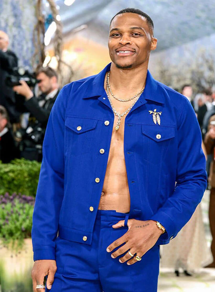 Met Gala 2026 Russell Westbrook Blue Jacket