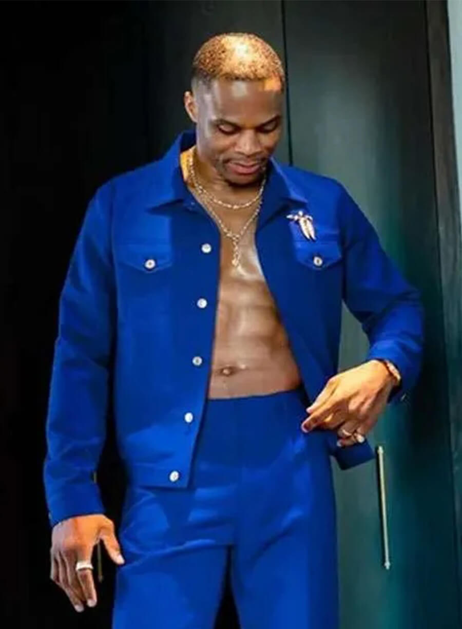 Met Gala 2026 Russell Westbrook Blue Jacket
