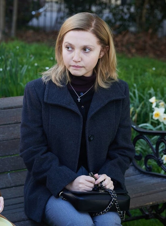 Mia McKenna-Bruce The Lady Jane Black Wool Jacket