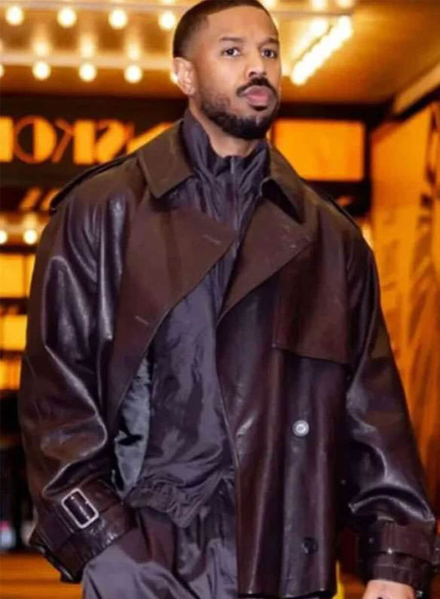 Michael B. Jordan New York 2025 Leather Jacket