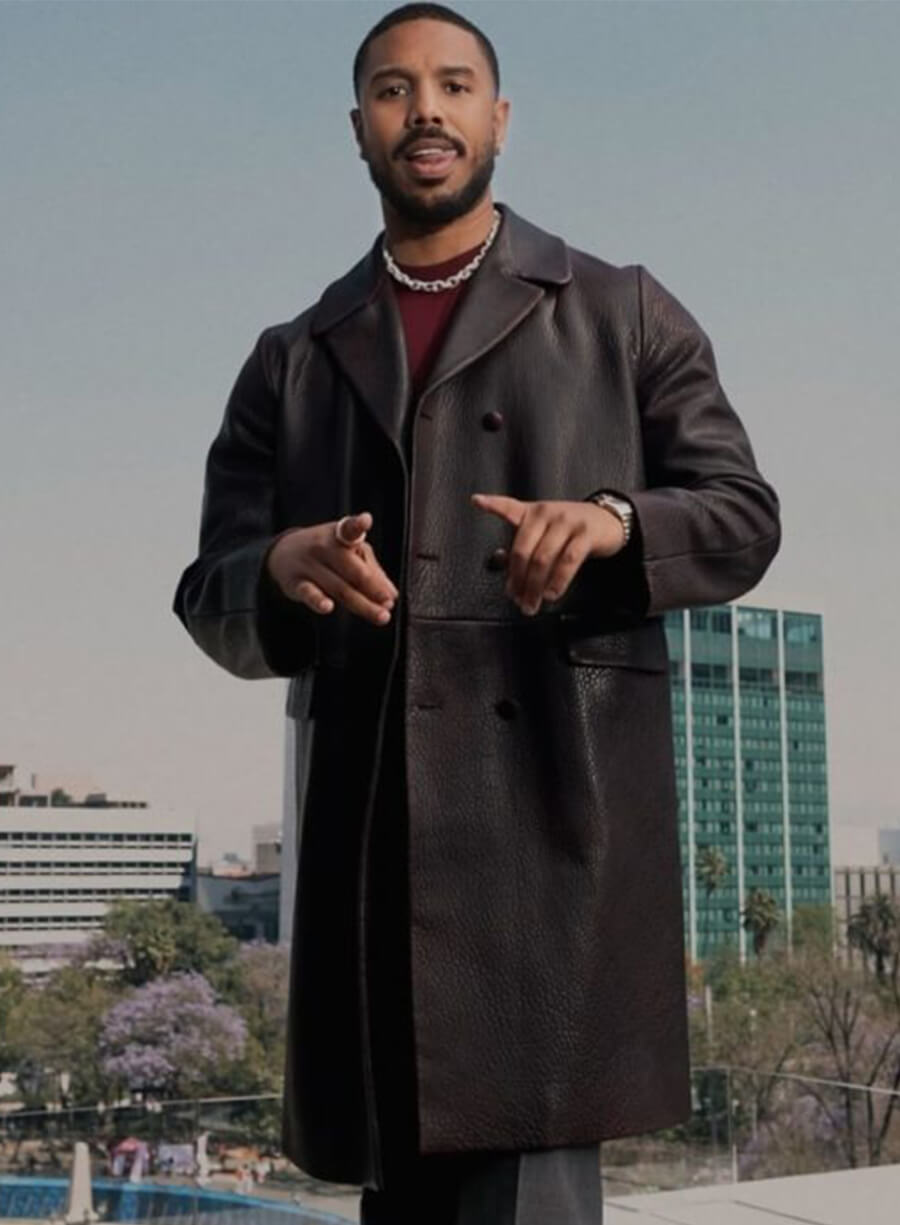 Michael B. Jordan Sinners 2025 Event Leather Coat