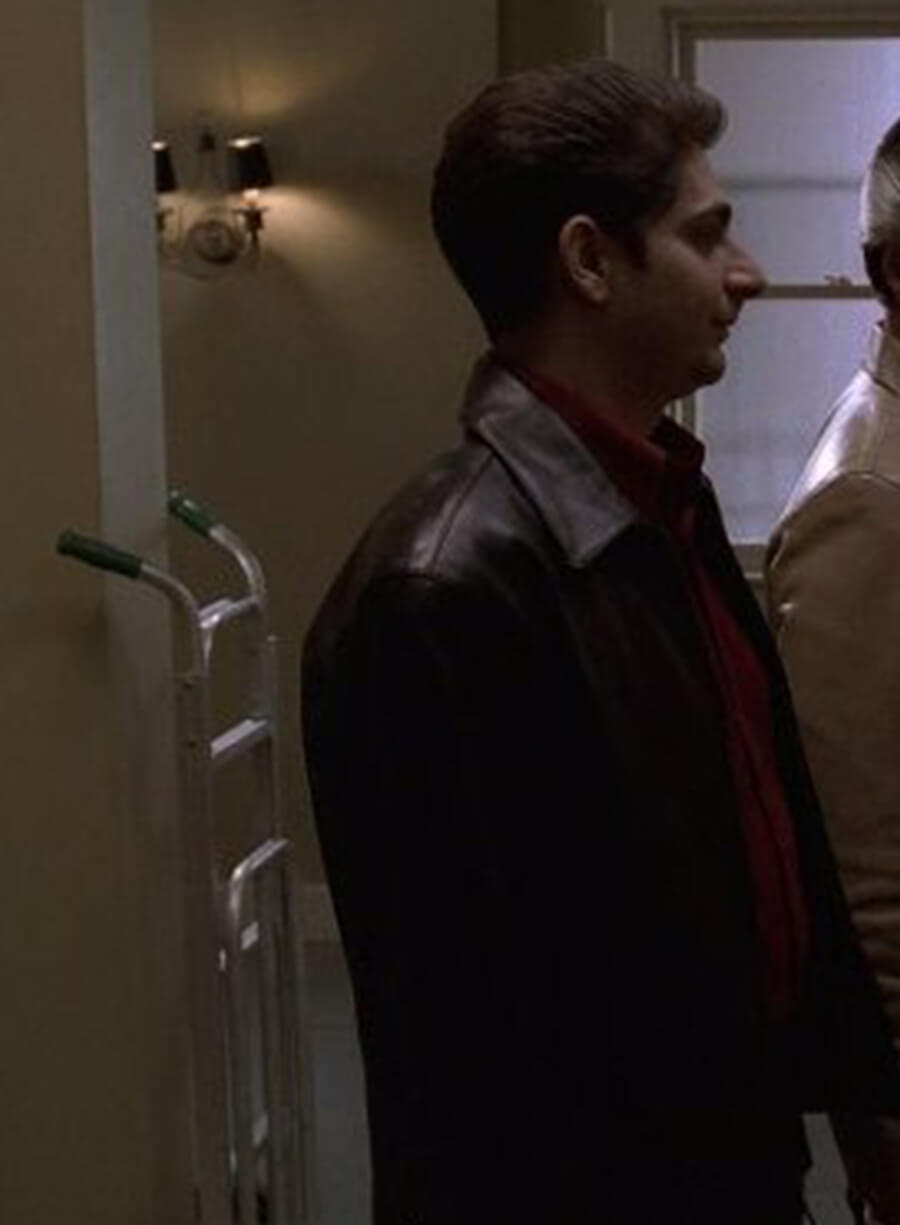 Michael Imperioli The Sopranos Christopher Moltisanti Black Leather Jacket