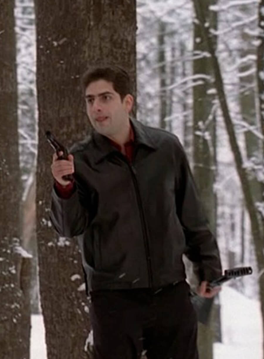 Michael Imperioli The Sopranos Christopher Moltisanti Black Leather Jacket