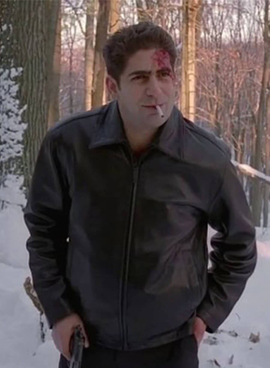 Michael Imperioli The Sopranos Christopher Moltisanti Black Leather Jacket