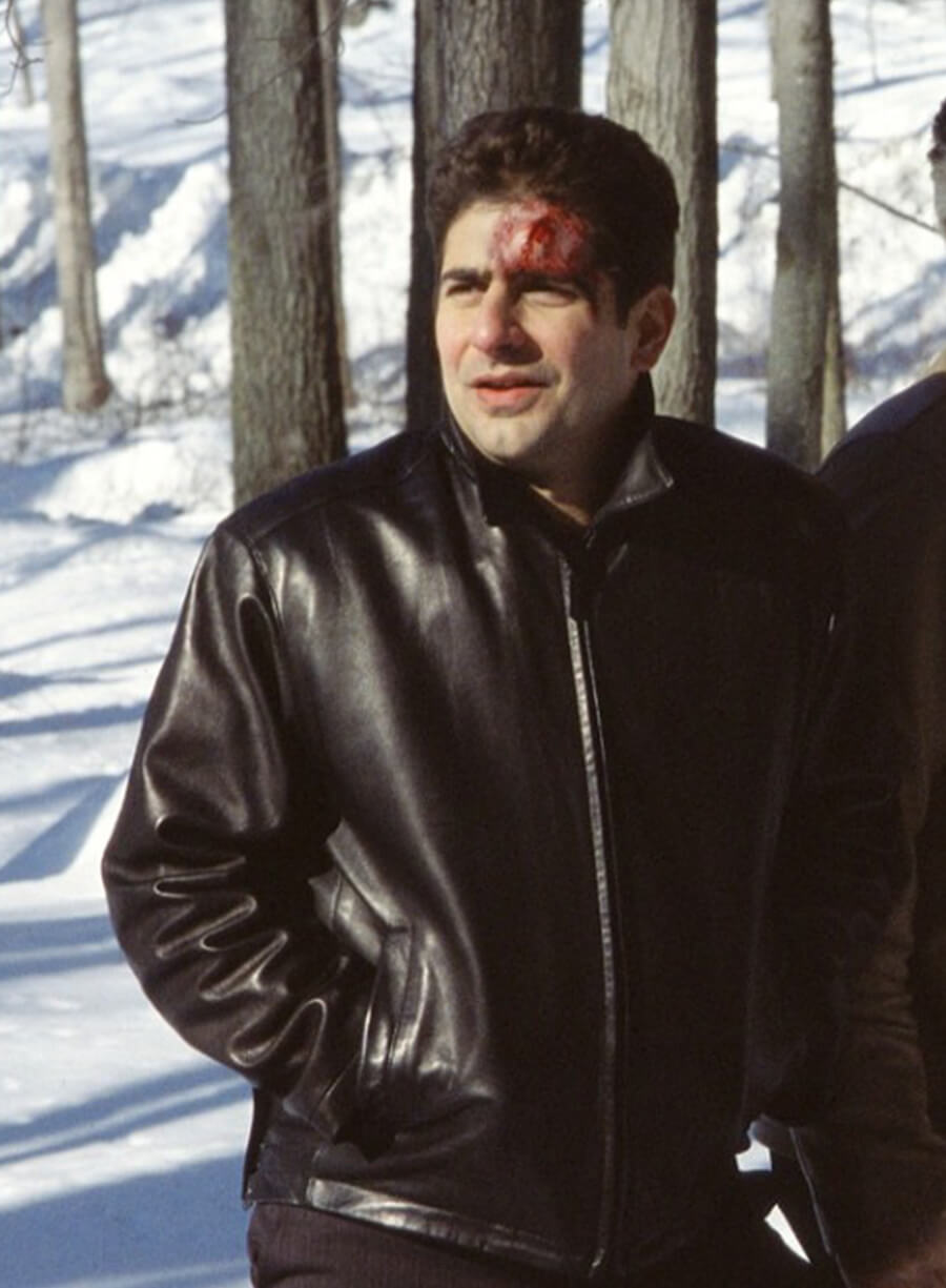 Michael Imperioli The Sopranos Christopher Moltisanti Black Leather Jacket