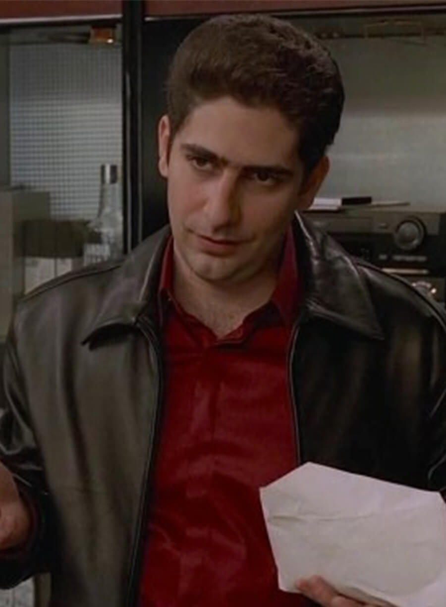 Michael Imperioli The Sopranos Christopher Moltisanti Black Leather Jacket