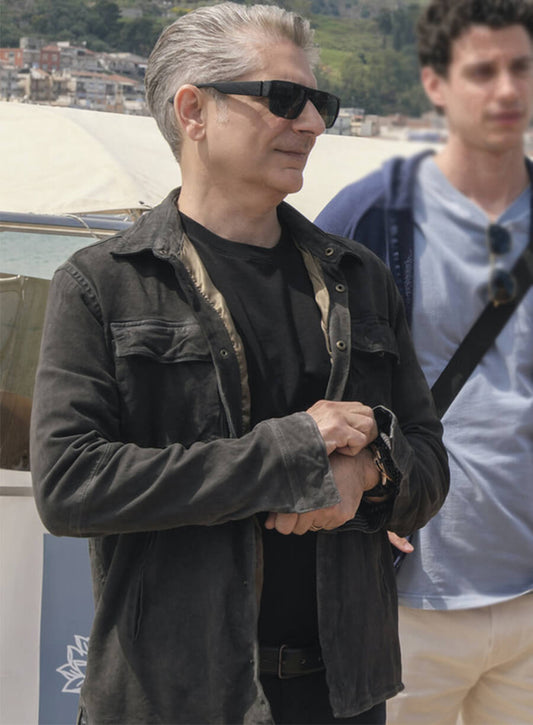 Michael Imperioli The White Lotus Black Denim Jacket 