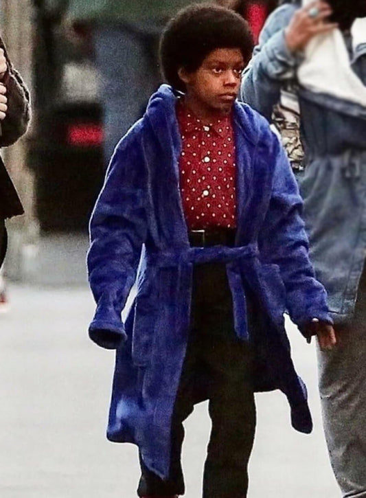 Michael Jackson Michael 2026 Shearling Blue Coat