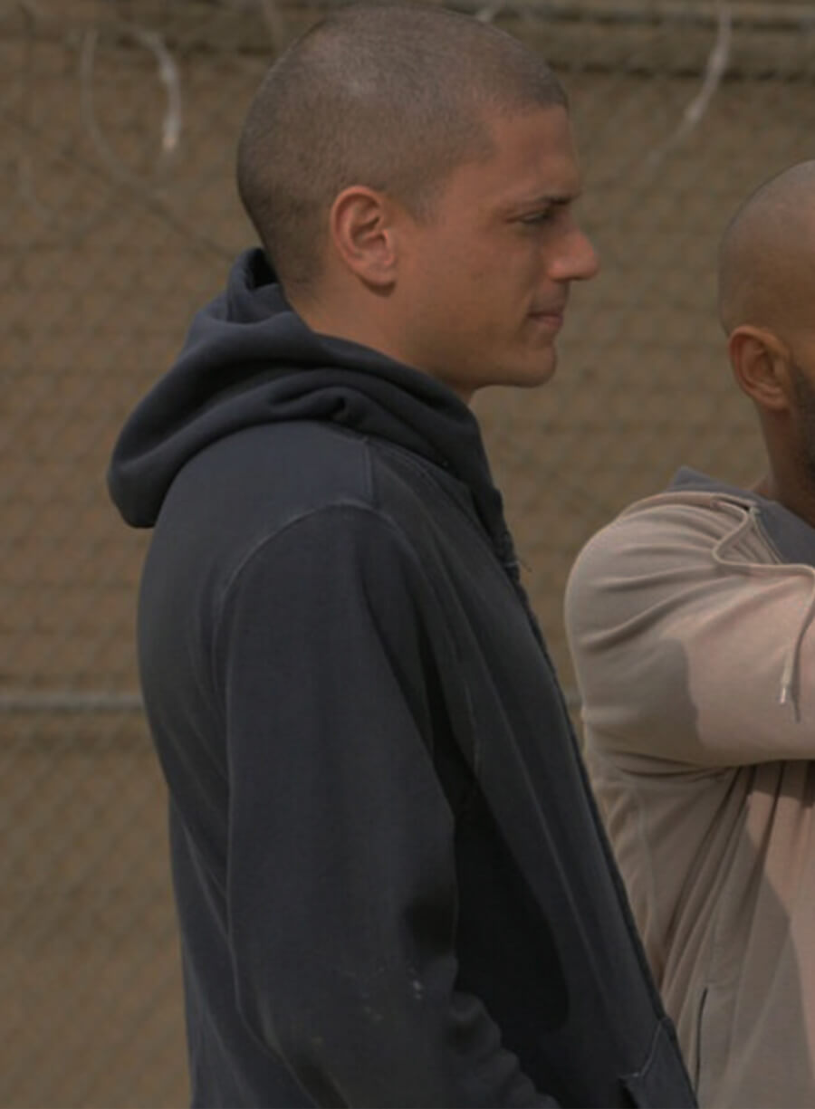 Michael Scofield Prison Break Black Zipper Hoodie 