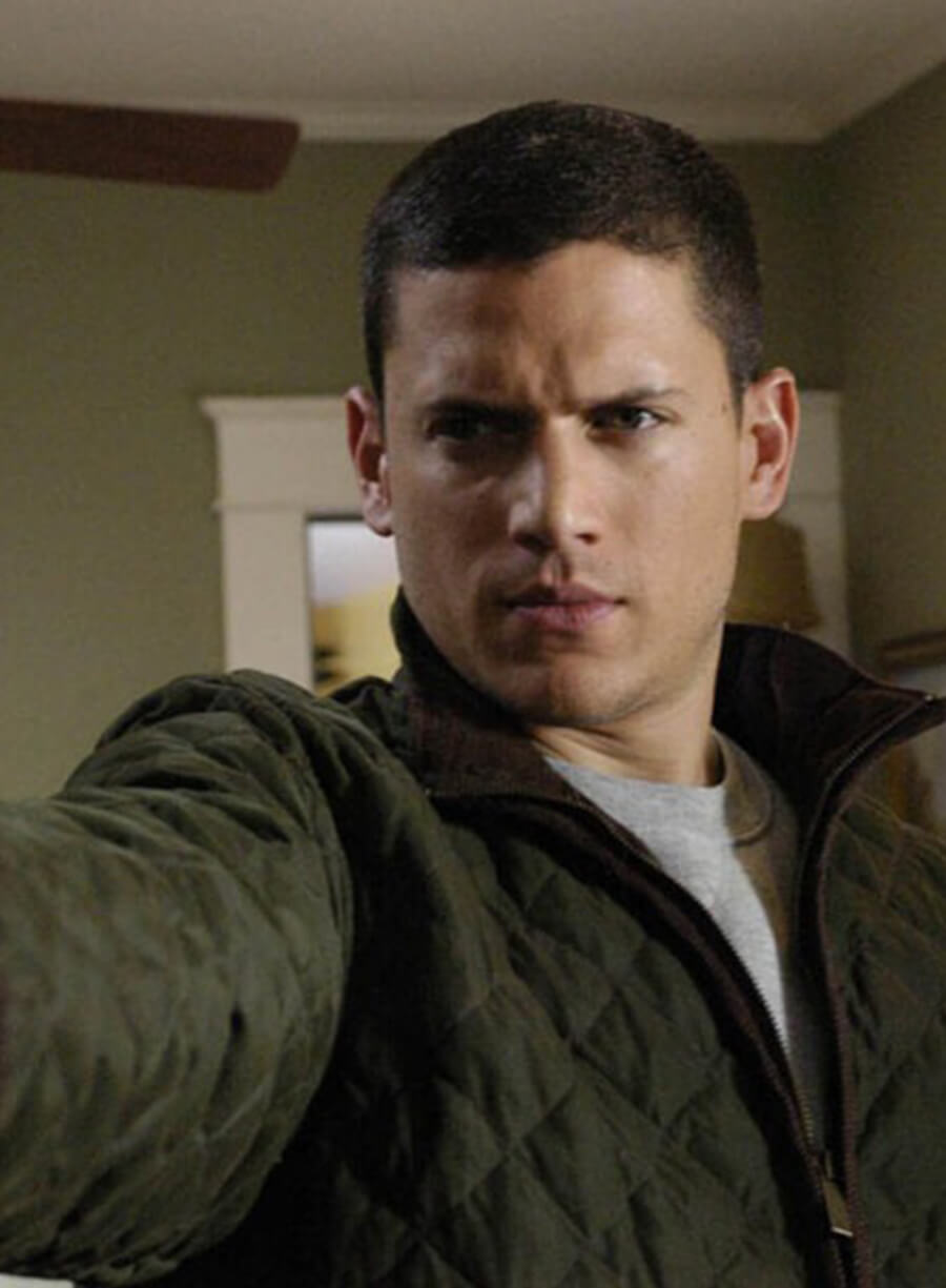Michael Scofield Prison Break S02 Green Quilted Jacket