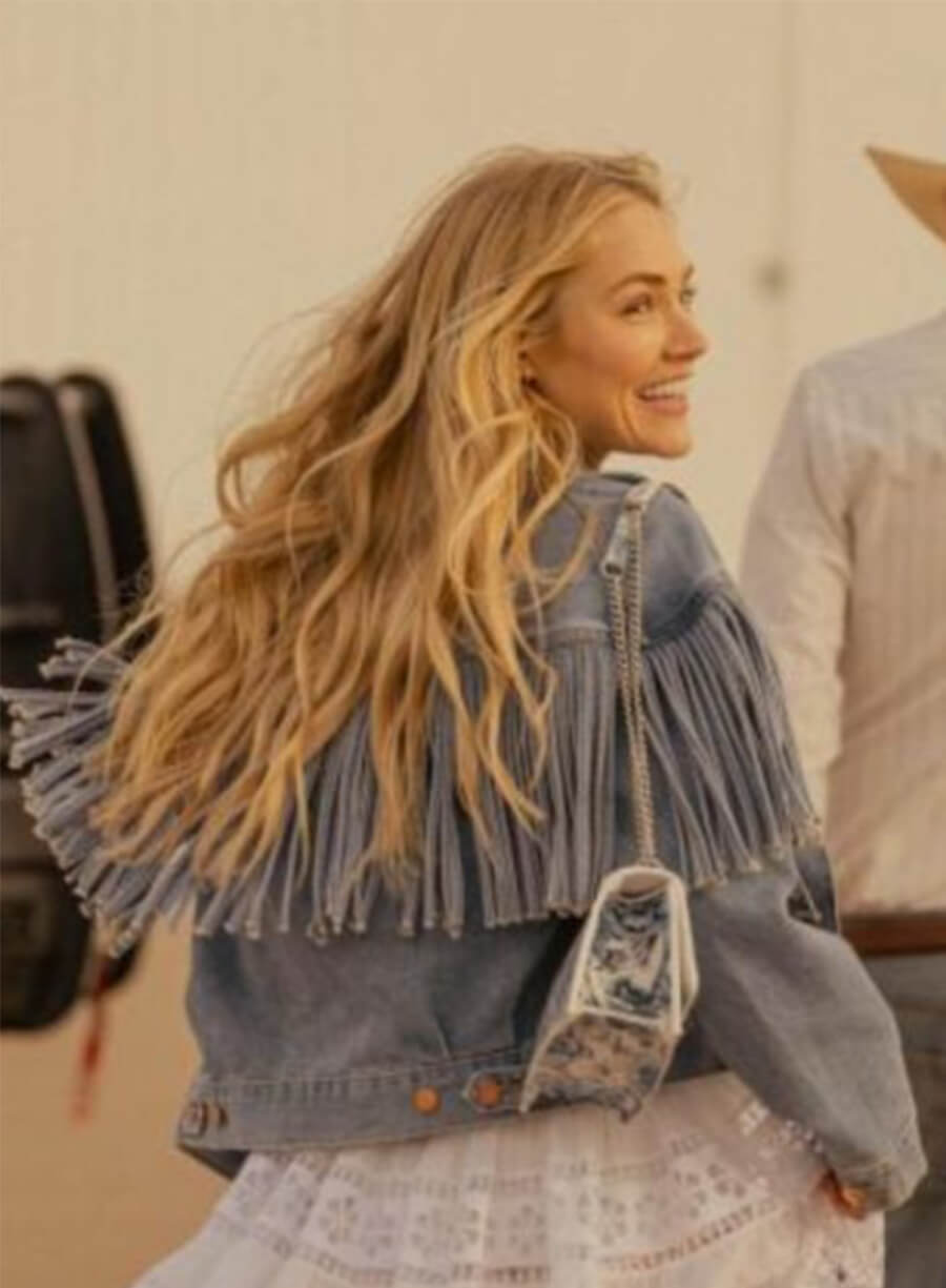 Michelle Randolph Landman Ainsley Norris Fringe Jacket 
