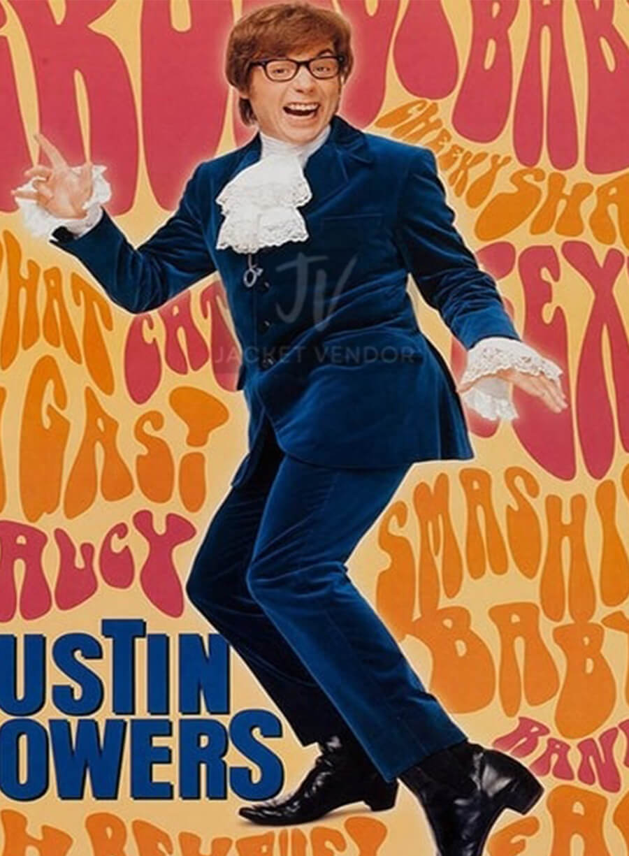 Mike Myers Dr. Devil Austin Powers Blue Velvet Suit