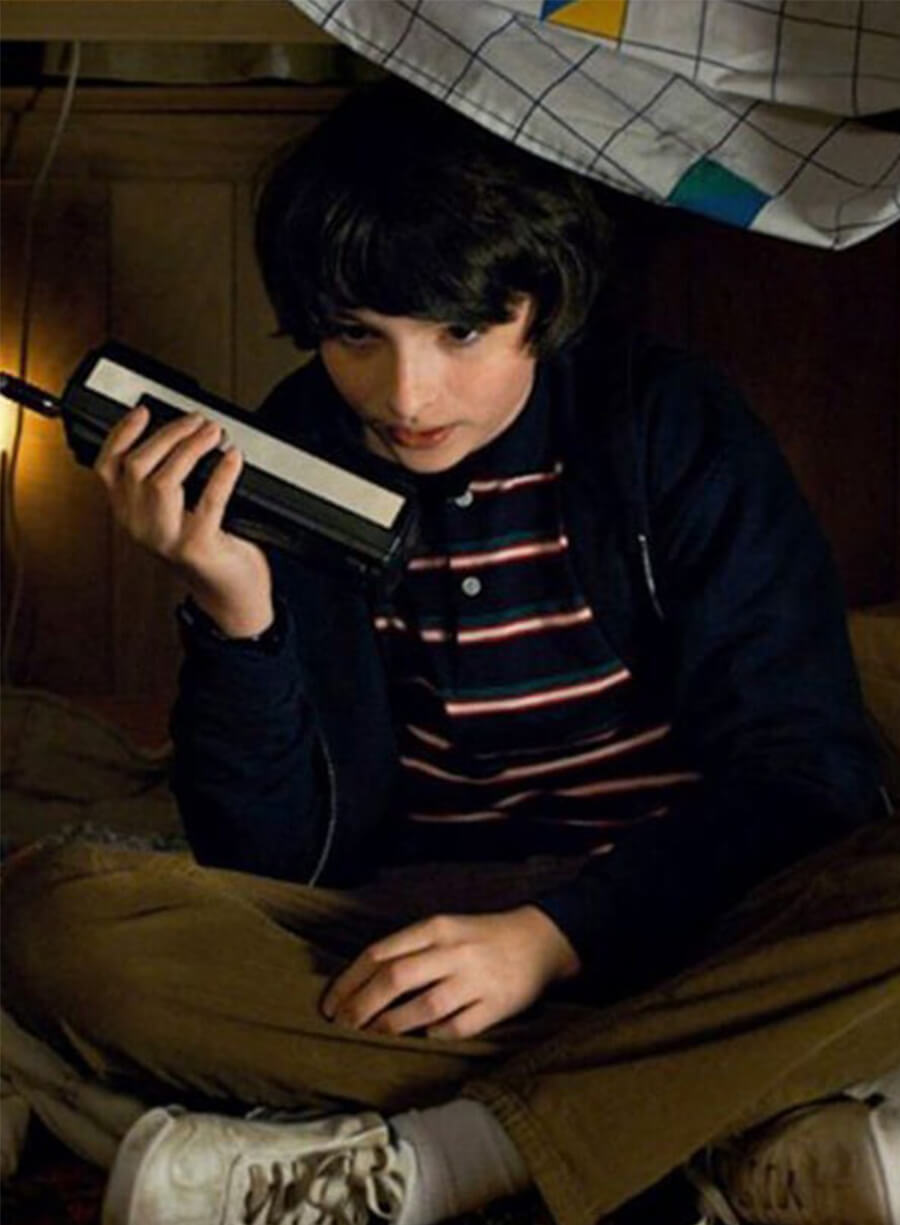 Mike Wheeler Stranger Things Blue Zipper Hoodie