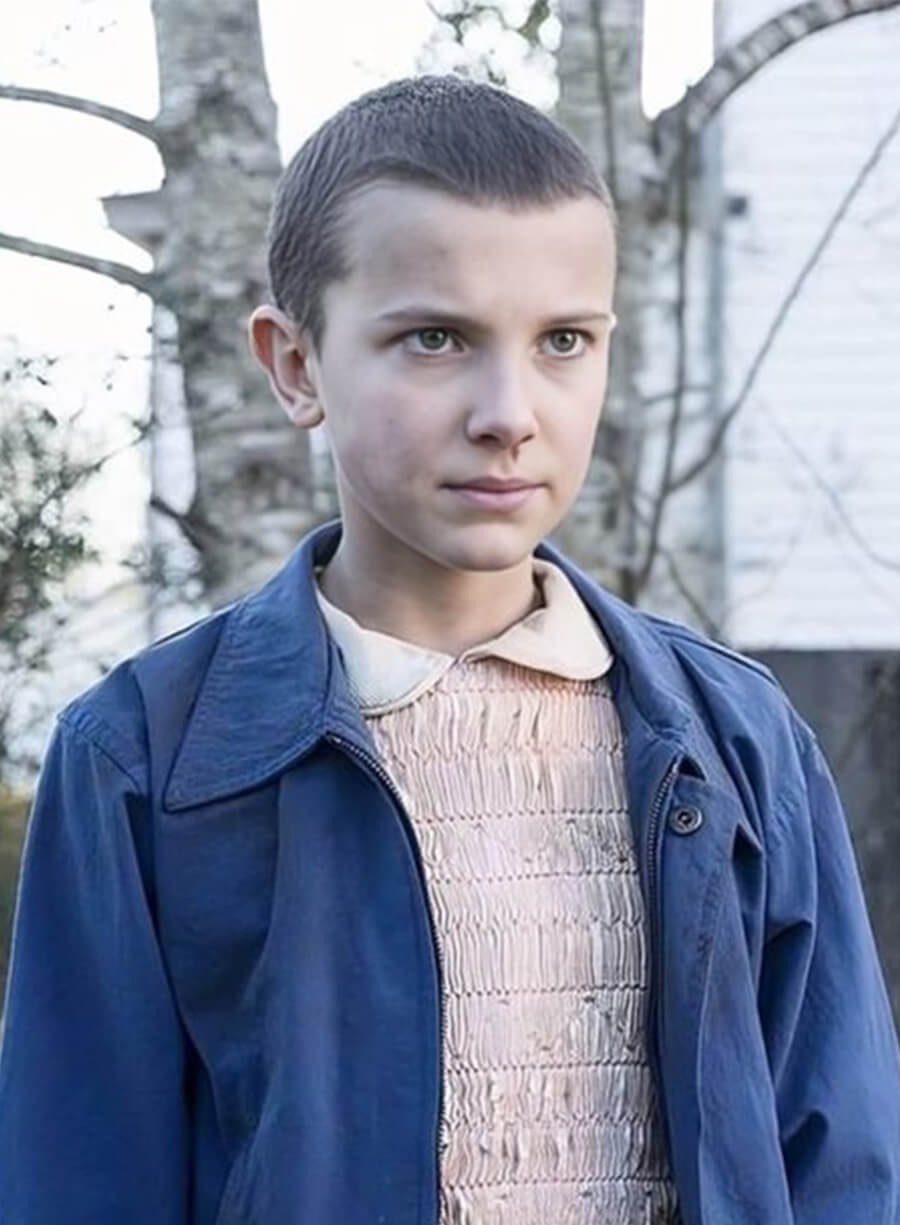 Millie Bobby Eleven Stranger Things S01 Eleven Blue Jacket
