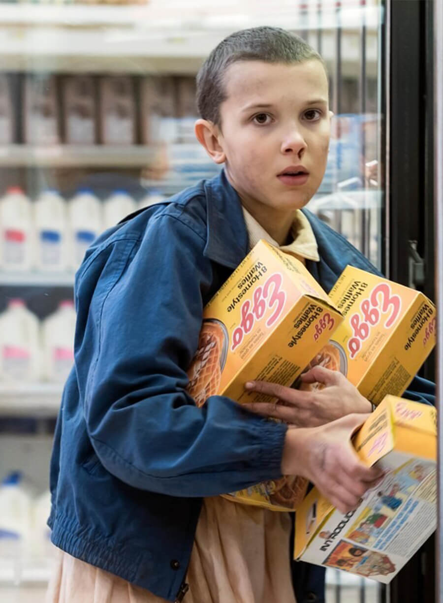 Millie Bobby Eleven Stranger Things S01 Eleven Blue Jacket