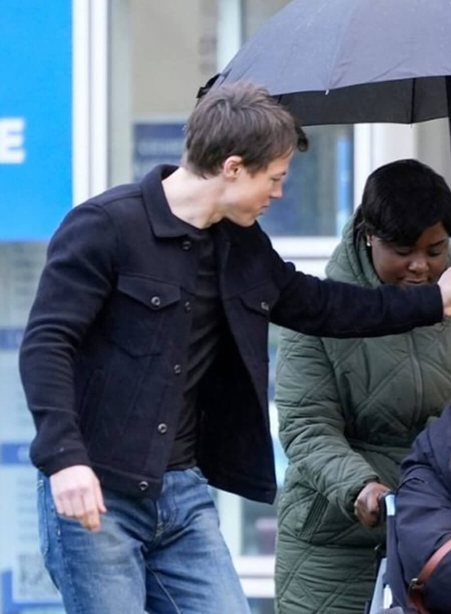 Milo Callaghan The Rainmaker 2025 Rudy Baylor Black Wool Jacket