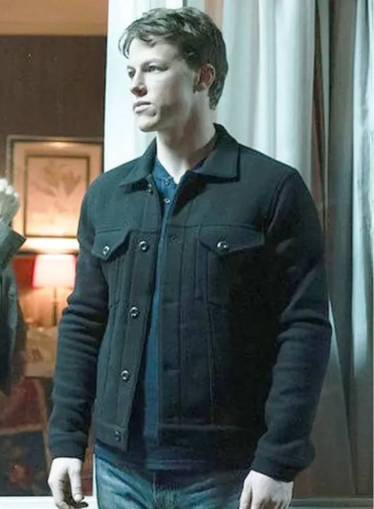 Milo Callaghan The Rainmaker 2025 Rudy Baylor Black Wool Jacket