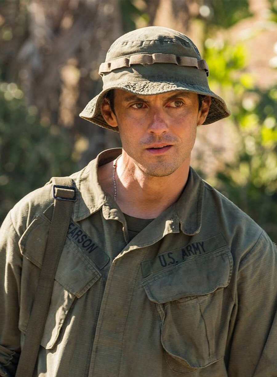 Milo Ventimiglia This Is Us Jack Pearson Military Green Jacket