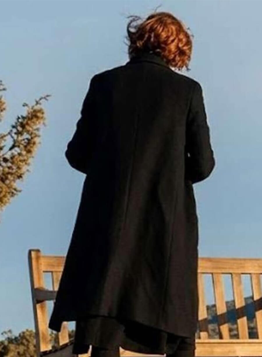 Miss You Love You 2026 Diane Patterson Black Wool Coat