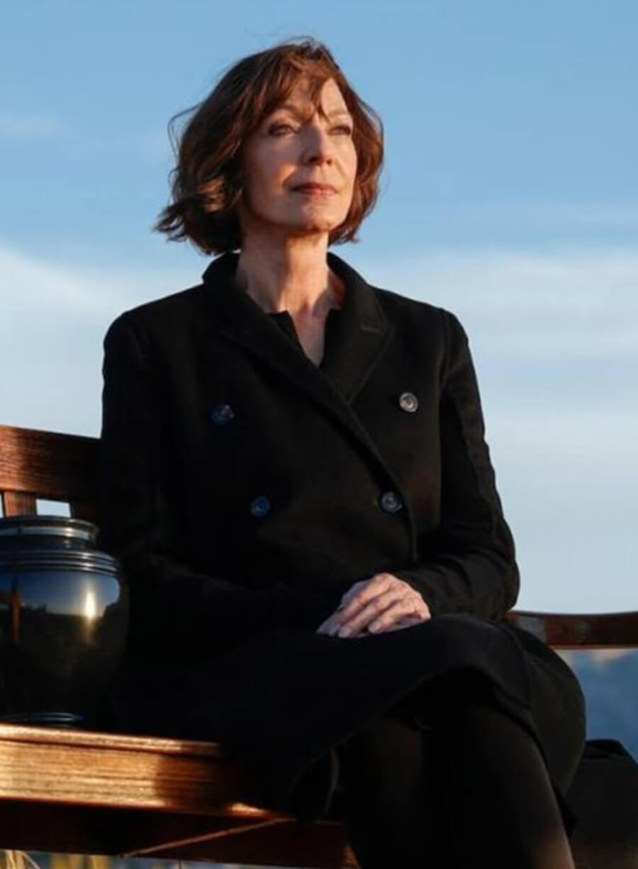 Miss You Love You 2026 Diane Patterson Black Wool Coat