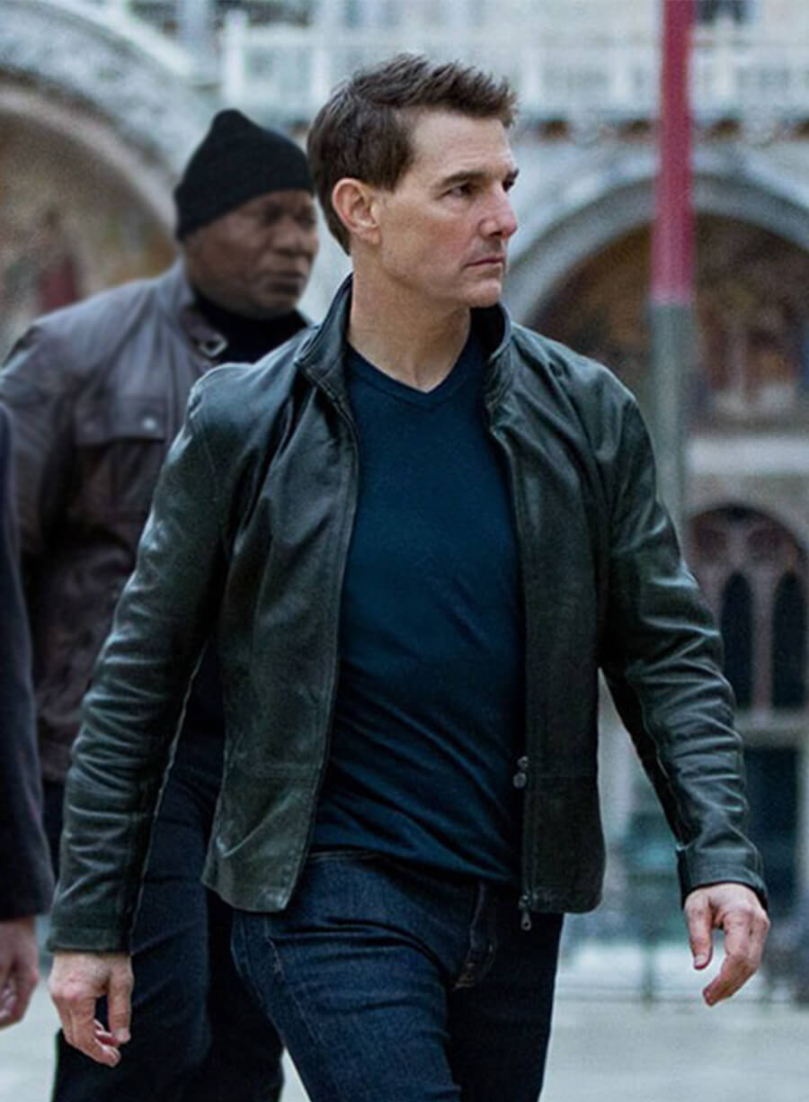 Mission Impossible Dead Reckoning 2023 Tom Cruise Ethan Hunt Leather Jacket