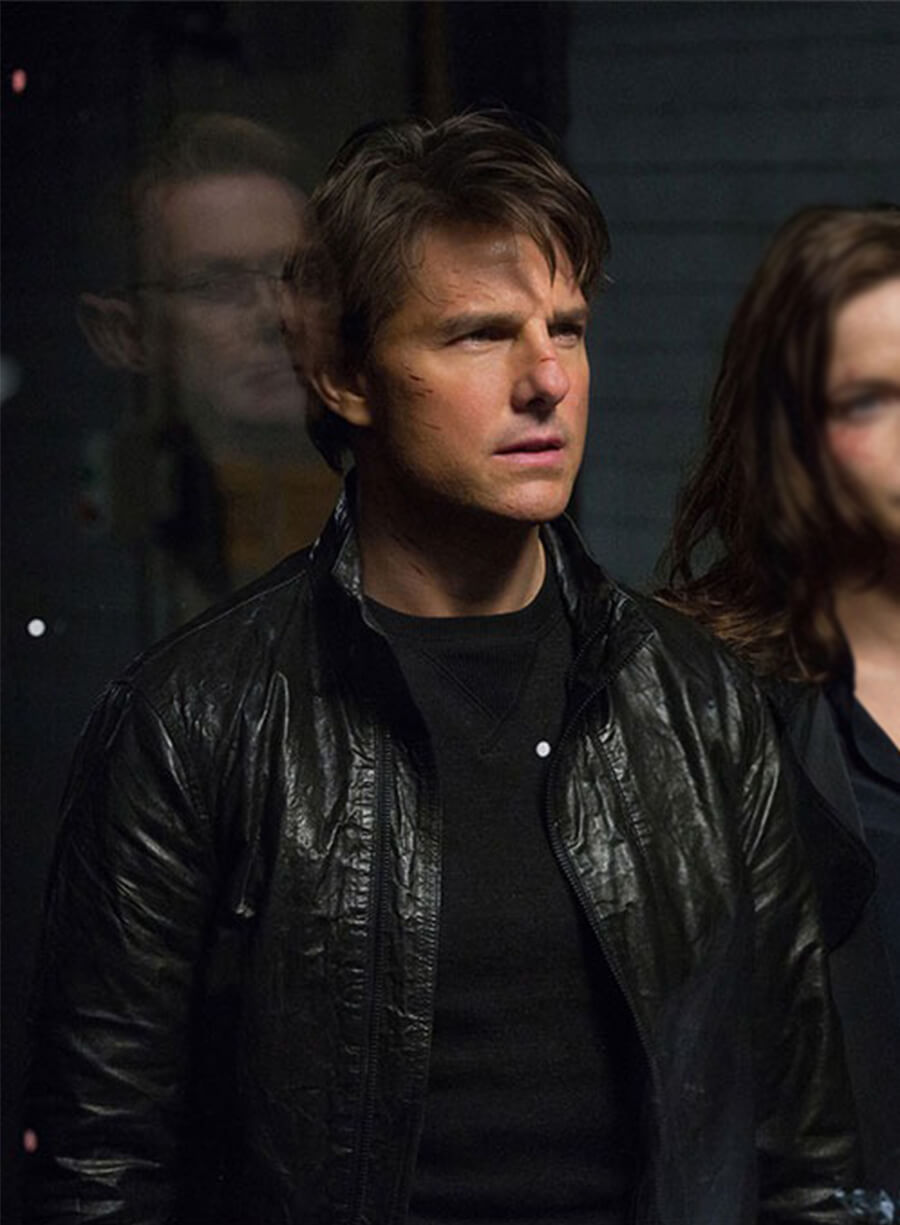 Mission Impossible Rogue Nation Tom Cruise Ethan Hunt Leather Jacket