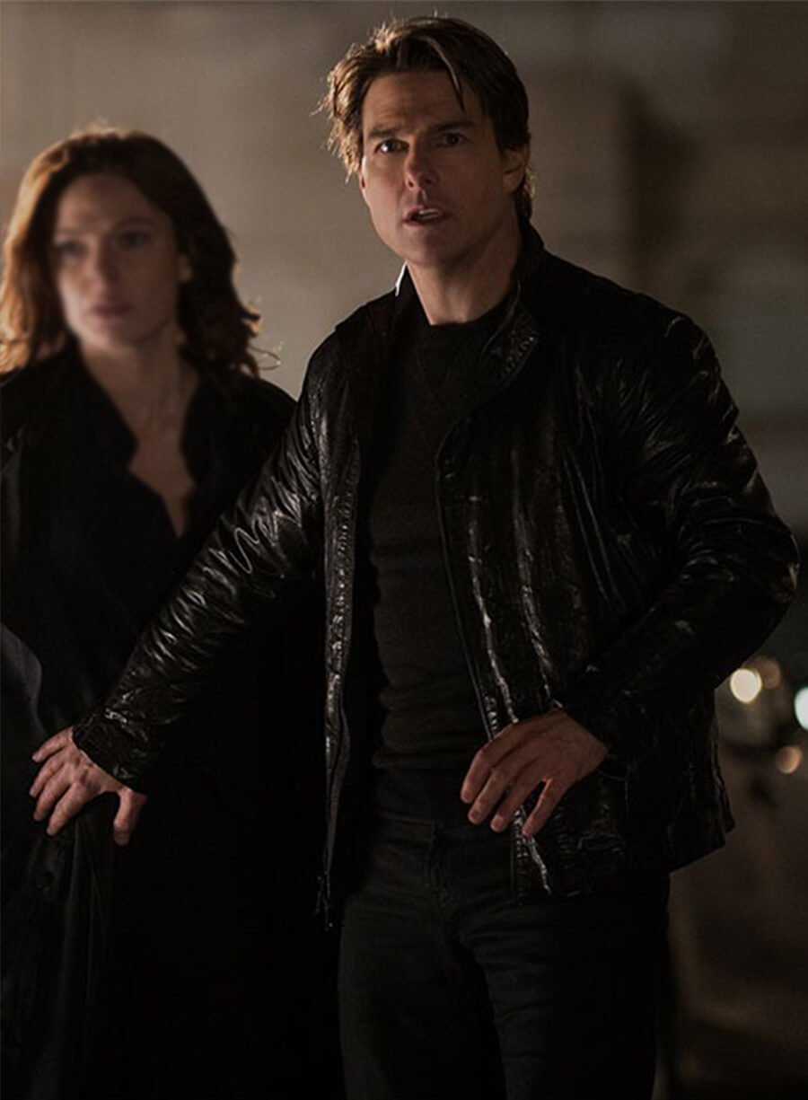 Mission Impossible Rogue Nation Tom Cruise Ethan Hunt Leather Jacket