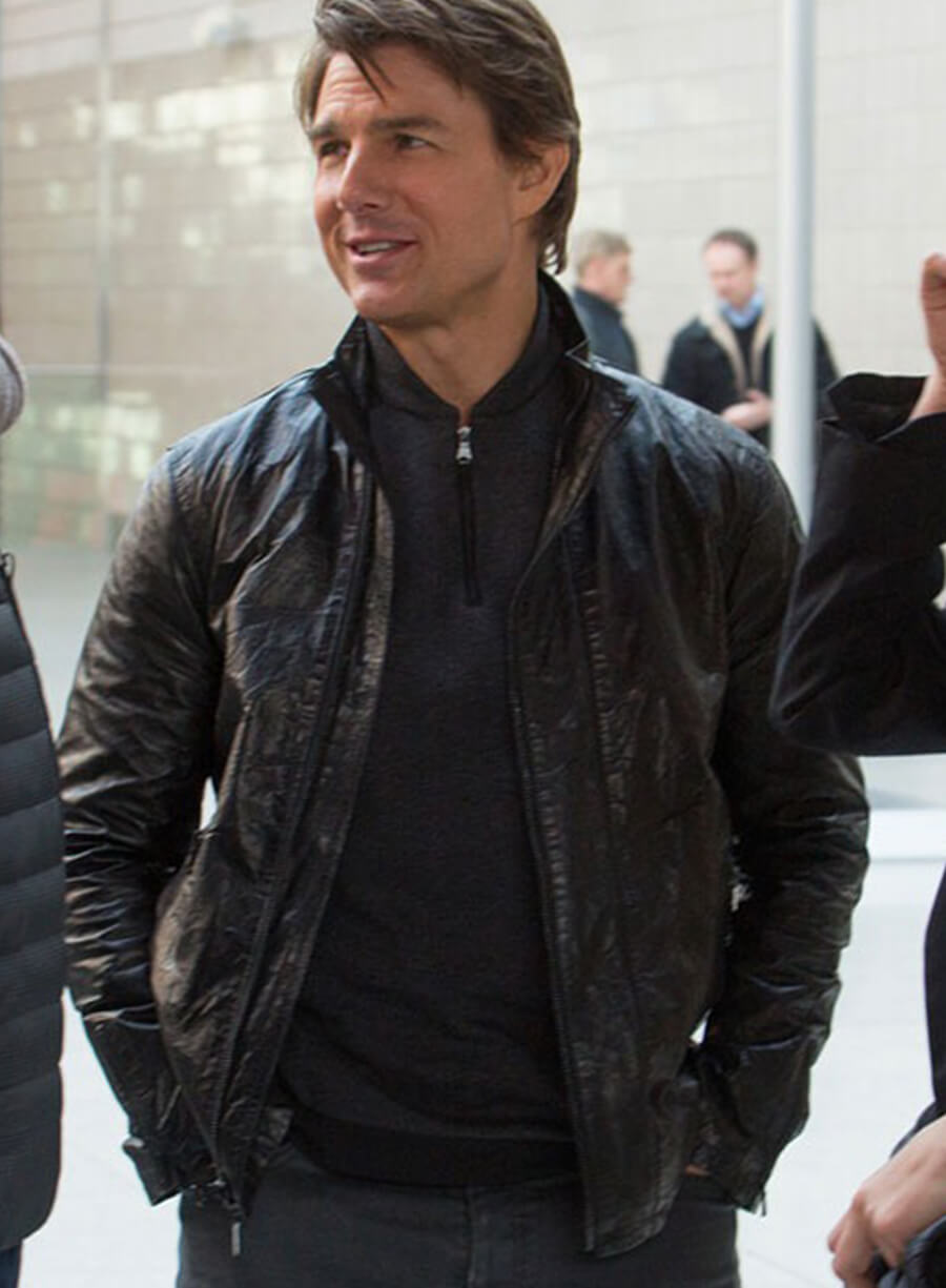 Mission Impossible Rogue Nation Tom Cruise Ethan Hunt Leather Jacket