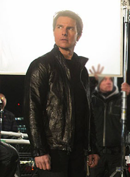 Mission Impossible Rogue Nation Tom Cruise Ethan Hunt Leather Jacket