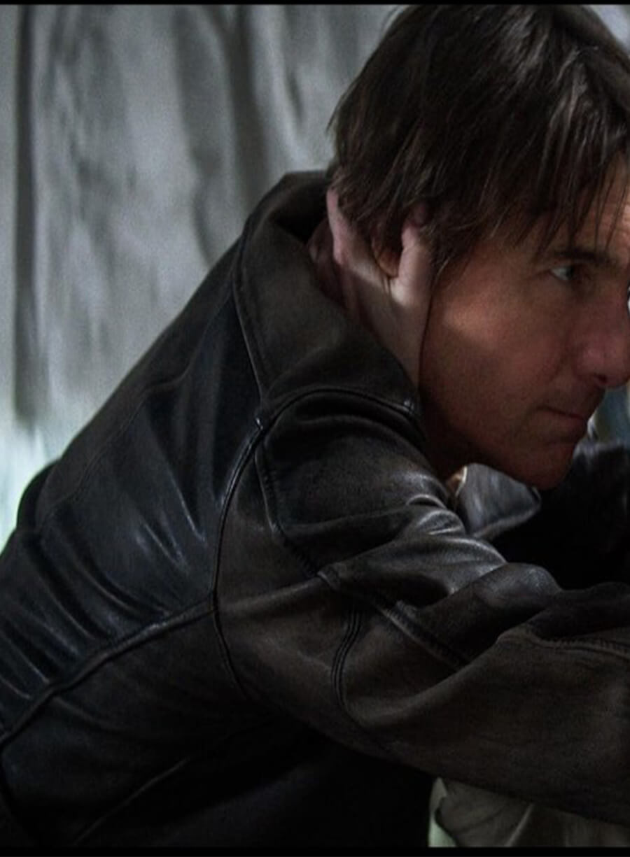 Mission: Impossible The Final Reckoning Tom Cruise Ethan Brown Leather
