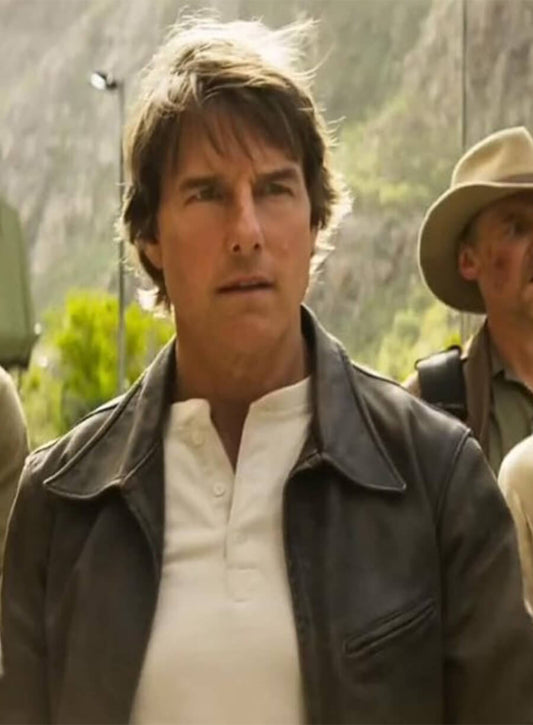 Mission: Impossible The Final Reckoning Tom Cruise Ethan Brown Leather