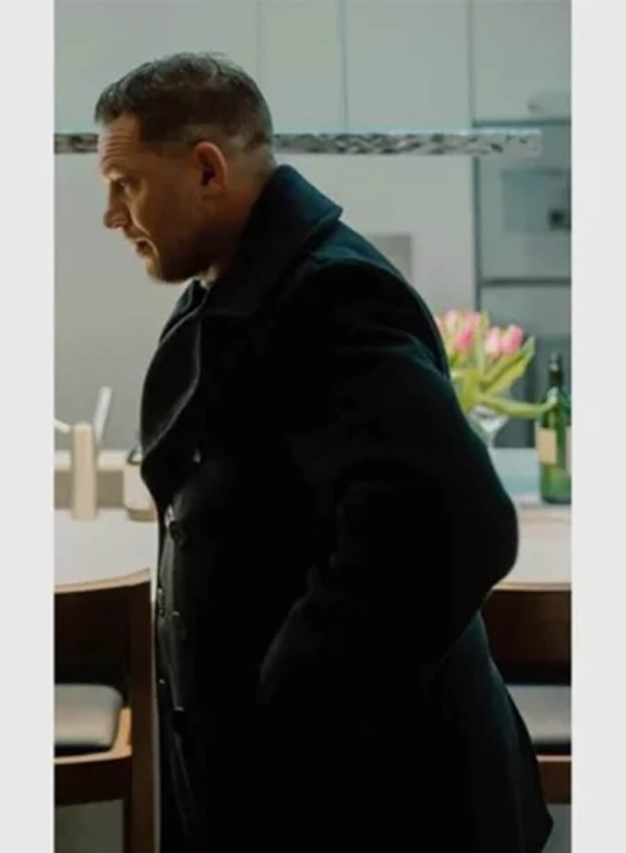MobLand 2025 Tom Hardy Harry Da Souza Black Wool Coat