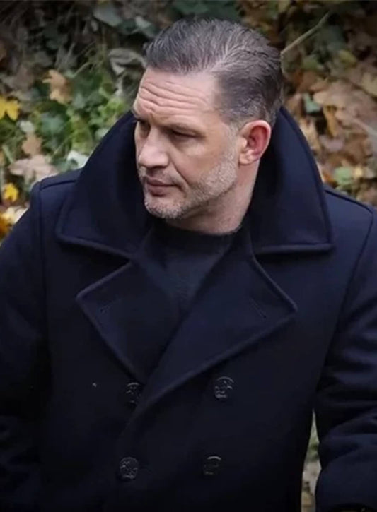 MobLand 2025 Tom Hardy Harry Da Souza Black Wool Coat