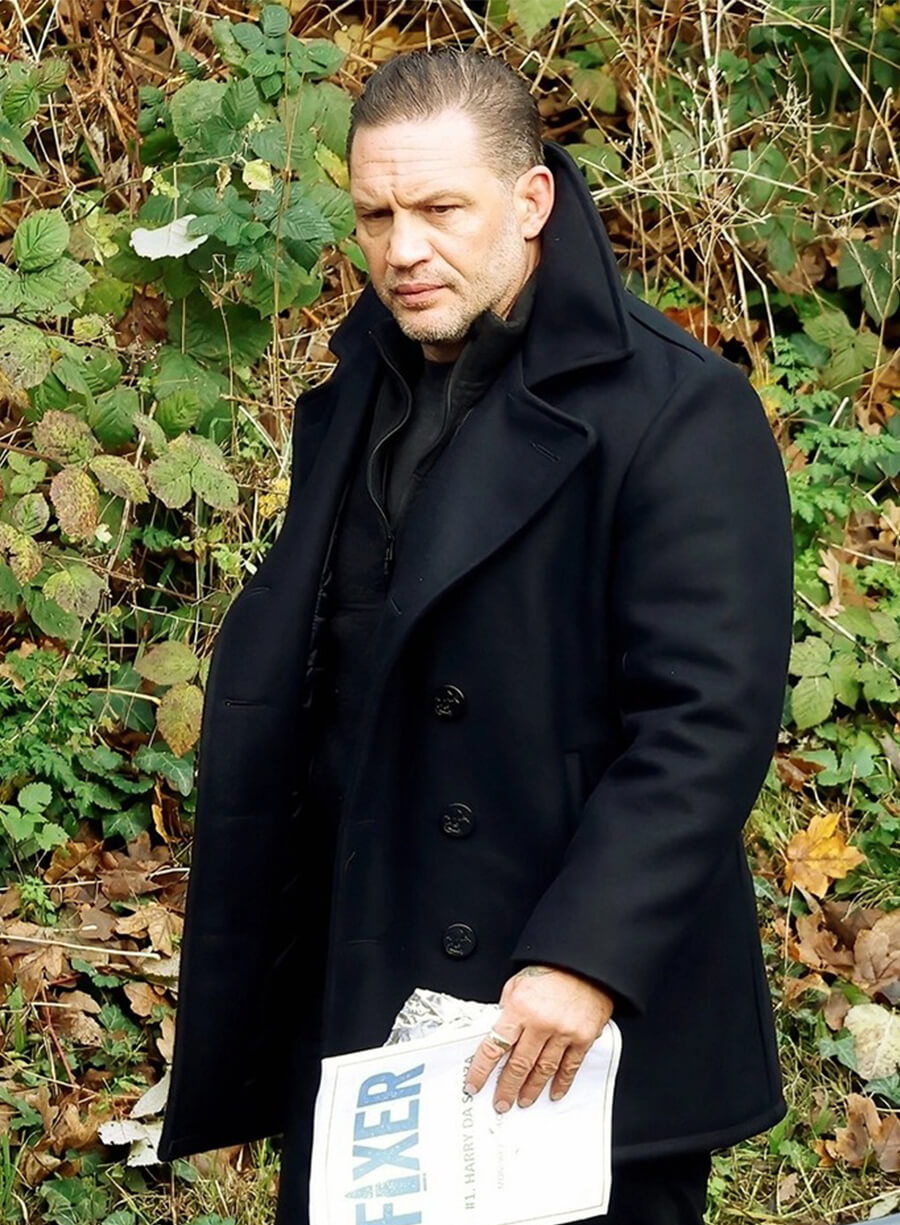 MobLand 2025 Tom Hardy Harry Da Souza Black Wool Coat