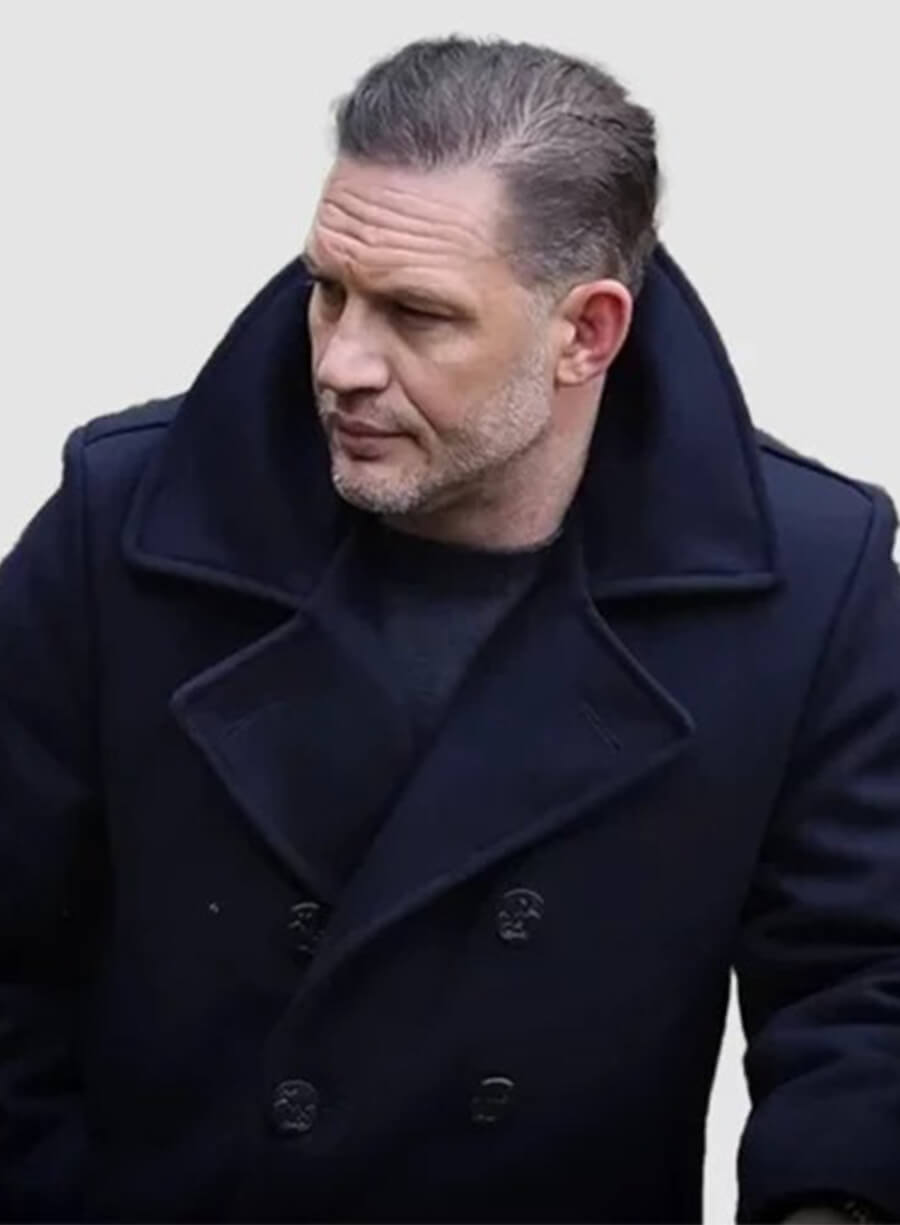 MobLand 2025 Tom Hardy Harry Da Souza Black Wool Coat