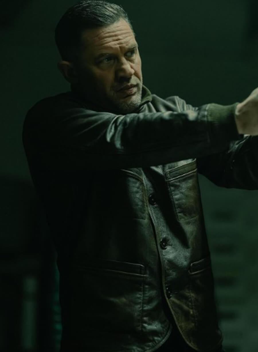 MobLand 2025 Tom Hardy Harry Leather Jacket