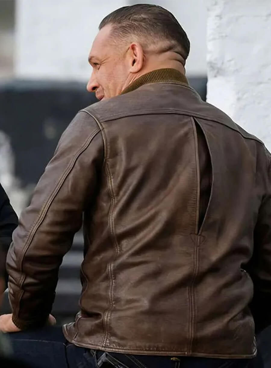 MobLand S02 Tom Hardy Harry Brown Leather Jacket